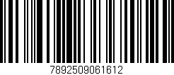 Código de barras (EAN, GTIN, SKU, ISBN): '7892509061612'