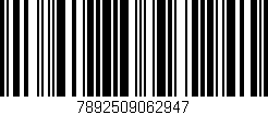 Código de barras (EAN, GTIN, SKU, ISBN): '7892509062947'