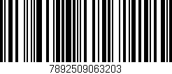 Código de barras (EAN, GTIN, SKU, ISBN): '7892509063203'