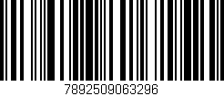 Código de barras (EAN, GTIN, SKU, ISBN): '7892509063296'