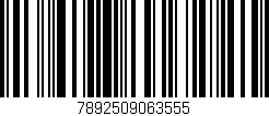Código de barras (EAN, GTIN, SKU, ISBN): '7892509063555'