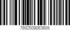 Código de barras (EAN, GTIN, SKU, ISBN): '7892509063609'