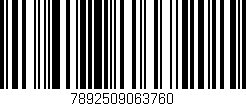 Código de barras (EAN, GTIN, SKU, ISBN): '7892509063760'
