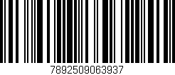Código de barras (EAN, GTIN, SKU, ISBN): '7892509063937'