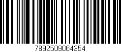 Código de barras (EAN, GTIN, SKU, ISBN): '7892509064354'