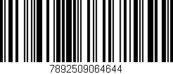 Código de barras (EAN, GTIN, SKU, ISBN): '7892509064644'