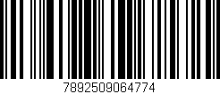 Código de barras (EAN, GTIN, SKU, ISBN): '7892509064774'