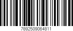Código de barras (EAN, GTIN, SKU, ISBN): '7892509064811'