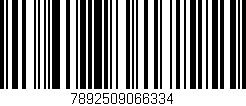 Código de barras (EAN, GTIN, SKU, ISBN): '7892509066334'