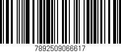 Código de barras (EAN, GTIN, SKU, ISBN): '7892509066617'