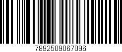 Código de barras (EAN, GTIN, SKU, ISBN): '7892509067096'