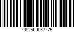 Código de barras (EAN, GTIN, SKU, ISBN): '7892509067775'