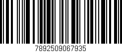 Código de barras (EAN, GTIN, SKU, ISBN): '7892509067935'