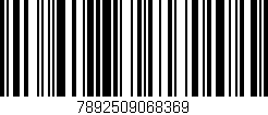 Código de barras (EAN, GTIN, SKU, ISBN): '7892509068369'