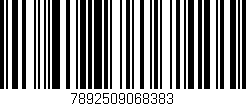 Código de barras (EAN, GTIN, SKU, ISBN): '7892509068383'