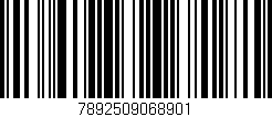 Código de barras (EAN, GTIN, SKU, ISBN): '7892509068901'