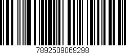 Código de barras (EAN, GTIN, SKU, ISBN): '7892509069298'