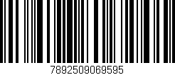 Código de barras (EAN, GTIN, SKU, ISBN): '7892509069595'