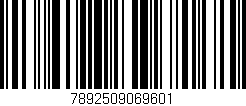 Código de barras (EAN, GTIN, SKU, ISBN): '7892509069601'