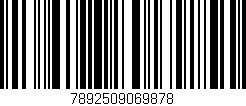 Código de barras (EAN, GTIN, SKU, ISBN): '7892509069878'