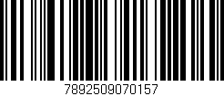 Código de barras (EAN, GTIN, SKU, ISBN): '7892509070157'