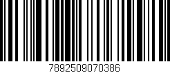 Código de barras (EAN, GTIN, SKU, ISBN): '7892509070386'