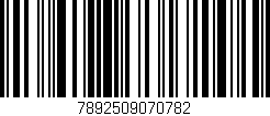Código de barras (EAN, GTIN, SKU, ISBN): '7892509070782'
