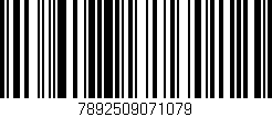 Código de barras (EAN, GTIN, SKU, ISBN): '7892509071079'