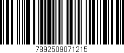 Código de barras (EAN, GTIN, SKU, ISBN): '7892509071215'