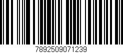 Código de barras (EAN, GTIN, SKU, ISBN): '7892509071239'