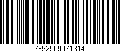 Código de barras (EAN, GTIN, SKU, ISBN): '7892509071314'