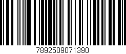 Código de barras (EAN, GTIN, SKU, ISBN): '7892509071390'