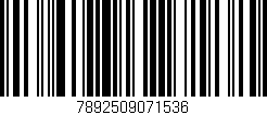 Código de barras (EAN, GTIN, SKU, ISBN): '7892509071536'