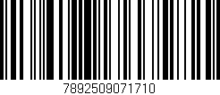Código de barras (EAN, GTIN, SKU, ISBN): '7892509071710'