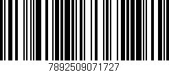 Código de barras (EAN, GTIN, SKU, ISBN): '7892509071727'