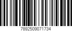 Código de barras (EAN, GTIN, SKU, ISBN): '7892509071734'