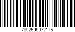 Código de barras (EAN, GTIN, SKU, ISBN): '7892509072175'