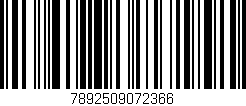 Código de barras (EAN, GTIN, SKU, ISBN): '7892509072366'
