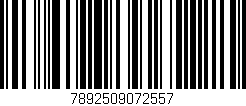 Código de barras (EAN, GTIN, SKU, ISBN): '7892509072557'