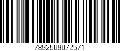 Código de barras (EAN, GTIN, SKU, ISBN): '7892509072571'
