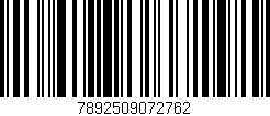 Código de barras (EAN, GTIN, SKU, ISBN): '7892509072762'