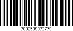 Código de barras (EAN, GTIN, SKU, ISBN): '7892509072779'