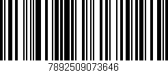 Código de barras (EAN, GTIN, SKU, ISBN): '7892509073646'