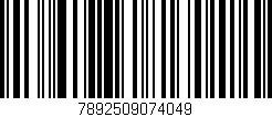 Código de barras (EAN, GTIN, SKU, ISBN): '7892509074049'