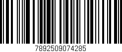 Código de barras (EAN, GTIN, SKU, ISBN): '7892509074285'