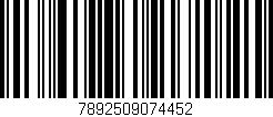 Código de barras (EAN, GTIN, SKU, ISBN): '7892509074452'