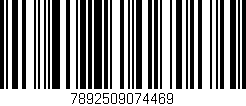 Código de barras (EAN, GTIN, SKU, ISBN): '7892509074469'
