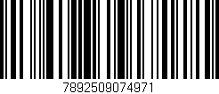 Código de barras (EAN, GTIN, SKU, ISBN): '7892509074971'