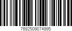 Código de barras (EAN, GTIN, SKU, ISBN): '7892509074995'