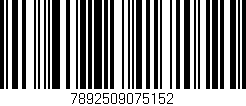 Código de barras (EAN, GTIN, SKU, ISBN): '7892509075152'